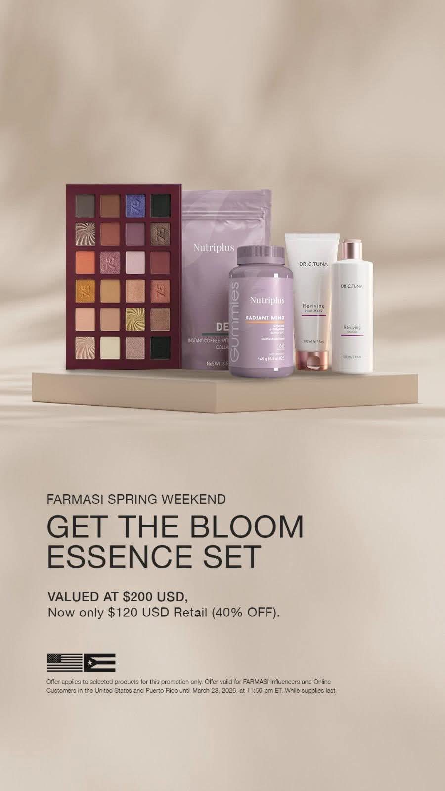 Get The Bloom Essence Set With Farmasi